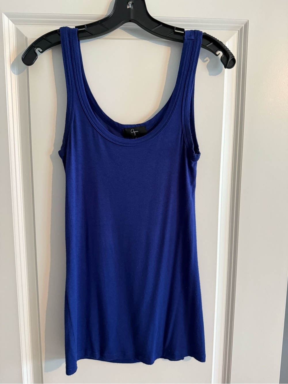 Aqua Royal Blue Scoop Neck Tank